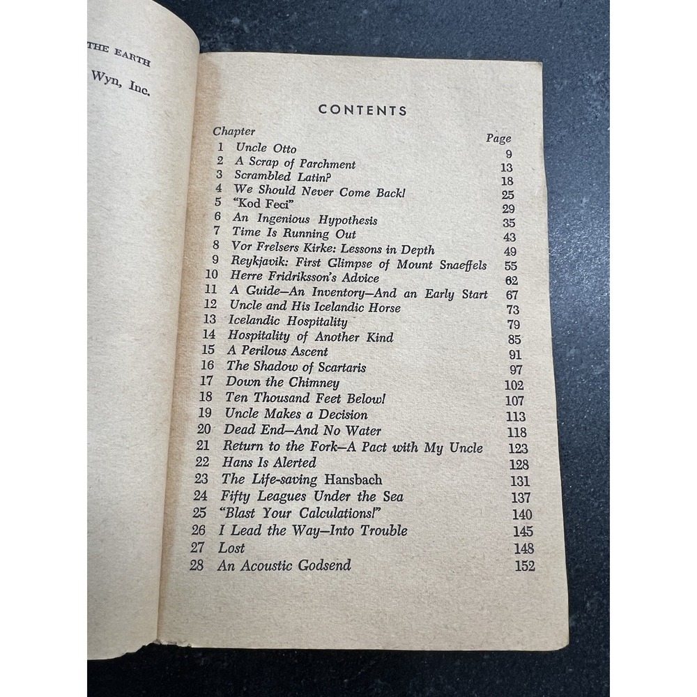 1956 JULES VERNE JOURNEY TO THE CENTER OF THE EARTH ACE BOOK PAPERBACK VTG USED - Picture 4 of 5
